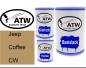 Preview: Jeep, Coffee, CW: 500ml Lackdose + 500ml Klarlack + 250ml Härter - Set, von ATW Autoteile West.