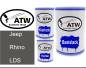 Preview: Jeep, Rhino, LDS: 500ml Lackdose + 500ml Klarlack + 250ml Härter - Set, von ATW Autoteile West.