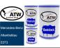 Preview: Mercedes-Benz, Atlantisblau, 5373: 500ml Lackdose + 500ml Klarlack + 250ml Härter - Set, von ATW Autoteile West.