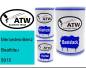 Preview: Mercedes-Benz, Beatblau, 5915: 500ml Lackdose + 500ml Klarlack + 250ml Härter - Set, von ATW Autoteile West.