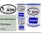 Preview: Mercedes-Benz, Eternitgrau, 7112: 500ml Lackdose + 500ml Klarlack + 250ml Härter - Set, von ATW Autoteile West.