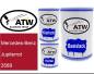Preview: Mercedes-Benz, Jupiterrot, 3589: 500ml Lackdose + 500ml Klarlack + 250ml Härter - Set, von ATW Autoteile West.