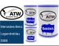Preview: Mercedes-Benz, Legendreblau, 5966: 500ml Lackdose + 500ml Klarlack + 250ml Härter - Set, von ATW Autoteile West.