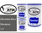 Preview: Mercedes-Benz, Mausgrau, 117: 500ml Lackdose + 500ml Klarlack + 250ml Härter - Set, von ATW Autoteile West.