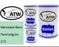 Preview: Mercedes-Benz, Perlmuttgrün, 213: 500ml Lackdose + 500ml Klarlack + 250ml Härter - Set, von ATW Autoteile West.