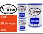 Preview: Opel, Blutorange, 616: 500ml Lackdose + 500ml Klarlack + 250ml Härter - Set, von ATW Autoteile West.