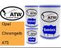 Preview: Opel, Chromgelb, 475: 500ml Lackdose + 500ml Klarlack + 250ml Härter - Set, von ATW Autoteile West.