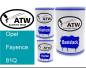 Preview: Opel, Fayence, 81Q: 500ml Lackdose + 500ml Klarlack + 250ml Härter - Set, von ATW Autoteile West.