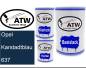 Preview: Opel, Karstadtblau, 637: 500ml Lackdose + 500ml Klarlack + 250ml Härter - Set, von ATW Autoteile West.
