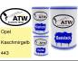 Preview: Opel, Kaschmirgelb, 443: 500ml Lackdose + 500ml Klarlack + 250ml Härter - Set, von ATW Autoteile West.
