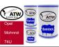 Preview: Opel, Mohnrot, 74U: 500ml Lackdose + 500ml Klarlack + 250ml Härter - Set, von ATW Autoteile West.