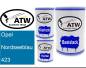 Preview: Opel, Nordseeblau, 423: 500ml Lackdose + 500ml Klarlack + 250ml Härter - Set, von ATW Autoteile West.