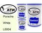 Preview: Porsche, White, L6004: 500ml Lackdose + 500ml Klarlack + 250ml Härter - Set, von ATW Autoteile West.