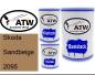 Preview: Skoda, Sandbeige, 2095: 500ml Lackdose + 500ml Klarlack + 250ml Härter - Set, von ATW Autoteile West.