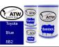 Preview: Toyota, Blue, 8B2: 500ml Lackdose + 500ml Klarlack + 250ml Härter - Set, von ATW Autoteile West.