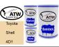 Preview: Toyota, Shell, 4D1: 500ml Lackdose + 500ml Klarlack + 250ml Härter - Set, von ATW Autoteile West.