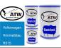 Preview: Volkswagen, Himmelblau, R515: 500ml Lackdose + 500ml Klarlack + 250ml Härter - Set, von ATW Autoteile West.