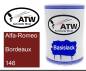 Preview: Alfa-Romeo, Bordeaux, 146: 500ml Lackdose, von ATW Autoteile West.