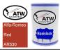 Preview: Alfa-Romeo, Red, AR530: 500ml Lackdose, von ATW Autoteile West.