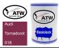Preview: Audi, Tornadorot, 018: 500ml Lackdose, von ATW Autoteile West.