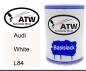 Preview: Audi, White, L84: 500ml Lackdose, von ATW Autoteile West.