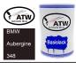 Preview: BMW, Aubergine, 348: 500ml Lackdose, von ATW Autoteile West.