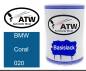 Preview: BMW, Coral, 020: 500ml Lackdose, von ATW Autoteile West.
