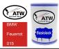 Preview: BMW, Feuerrot, 015: 500ml Lackdose, von ATW Autoteile West.