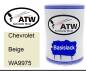 Preview: Chevrolet, Beige, WA9975: 500ml Lackdose, von ATW Autoteile West.