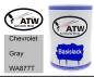 Preview: Chevrolet, Gray, WA877T: 500ml Lackdose, von ATW Autoteile West.