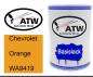 Preview: Chevrolet, Orange, WA9419: 500ml Lackdose, von ATW Autoteile West.