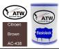 Preview: Citroen, Brown, AC-438: 500ml Lackdose, von ATW Autoteile West.