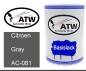 Preview: Citroen, Gray, AC-081: 500ml Lackdose, von ATW Autoteile West.