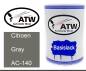 Preview: Citroen, Gray, AC-140: 500ml Lackdose, von ATW Autoteile West.