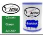 Preview: Citroen, Green, AC-537: 500ml Lackdose, von ATW Autoteile West.