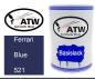 Preview: Ferrari, Blue, 521: 500ml Lackdose, von ATW Autoteile West.