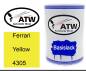 Preview: Ferrari, Yellow, 4305: 500ml Lackdose, von ATW Autoteile West.