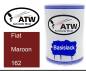 Preview: Fiat, Maroon, 162: 500ml Lackdose, von ATW Autoteile West.