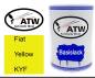 Preview: Fiat, Yellow, KYF: 500ml Lackdose, von ATW Autoteile West.