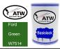Preview: Ford, Green, W7514: 500ml Lackdose, von ATW Autoteile West.