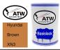 Preview: Hyundai, Brown, XN3: 500ml Lackdose, von ATW Autoteile West.