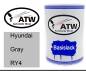 Preview: Hyundai, Gray, RY4: 500ml Lackdose, von ATW Autoteile West.