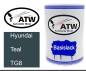 Preview: Hyundai, Teal, TG8: 500ml Lackdose, von ATW Autoteile West.