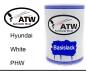 Preview: Hyundai, White, PHW: 500ml Lackdose, von ATW Autoteile West.