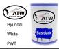 Preview: Hyundai, White, PWT: 500ml Lackdose, von ATW Autoteile West.