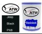 Preview: Jeep, Black, PX8: 500ml Lackdose, von ATW Autoteile West.