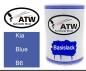 Preview: Kia, Blue, B6: 500ml Lackdose, von ATW Autoteile West.