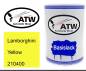 Preview: Lamborghini, Yellow, 210400: 500ml Lackdose, von ATW Autoteile West.