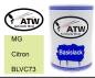 Preview: MG, Citron, BLVC73: 500ml Lackdose, von ATW Autoteile West.