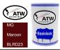 Preview: MG, Maroon, BLRD23: 500ml Lackdose, von ATW Autoteile West.